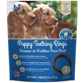 N-Bone Puppy Teething Rings Peanut Butter Flavor - 3 count