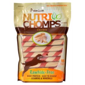 Premium Nutri Chomps Chicken Wrapped Twists - 15 Count