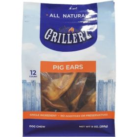 Grillerz Pig Ears Dog Treat - 12 count