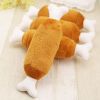 1PC Pet Dog Cat Chicken Legs Plush Toys Interactive Sound Toys