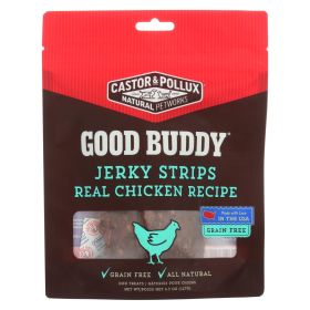 Castor And Pollux Good Buddy Jerky Strips Dog Treats - Real Chicken Recipe - Case Of 6 - 4.5 Oz.