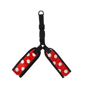 Pet Traction Chest Strap Large, Medium And Small Dogs Hand Holding Rope (Option: Red White Dot-M)