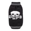 Pet Dog Halloween Costume Pumpkin Skull Death Pattern Pet Knit Sweater