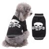 Pet Dog Halloween Costume Pumpkin Skull Death Pattern Pet Knit Sweater