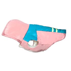 Thickened Cotton Hooded Dog Clothes Warm (Option: Pink-L Code)