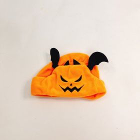 Halloween Pet Hat Bat Pumpkin Funny (Option: Demon Bat Hat Orange-30cm)