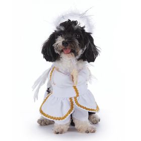 Pet Supplies Wansheng Dog Clothes (Option: PF98 Angel In White-XL)