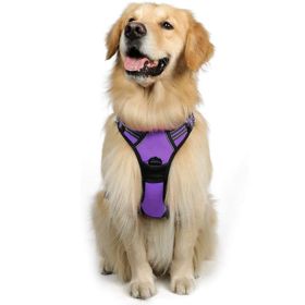 Dog Hand Holding Rope Reflective Vest (Option: Purple-L)