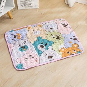 Dog Mat For Sleep Cotton Non-slip (Option: Pet Non Slip Mat Big Bear-90cmx70cm)