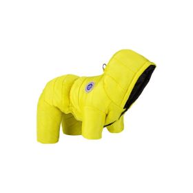 Winter Pet Cotton-padded Clothes Thickening Thermal Windproof Multifunctional (Option: yellow-XL)