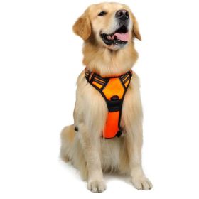 Dog Hand Holding Rope Reflective Vest (Option: Orange-XL)